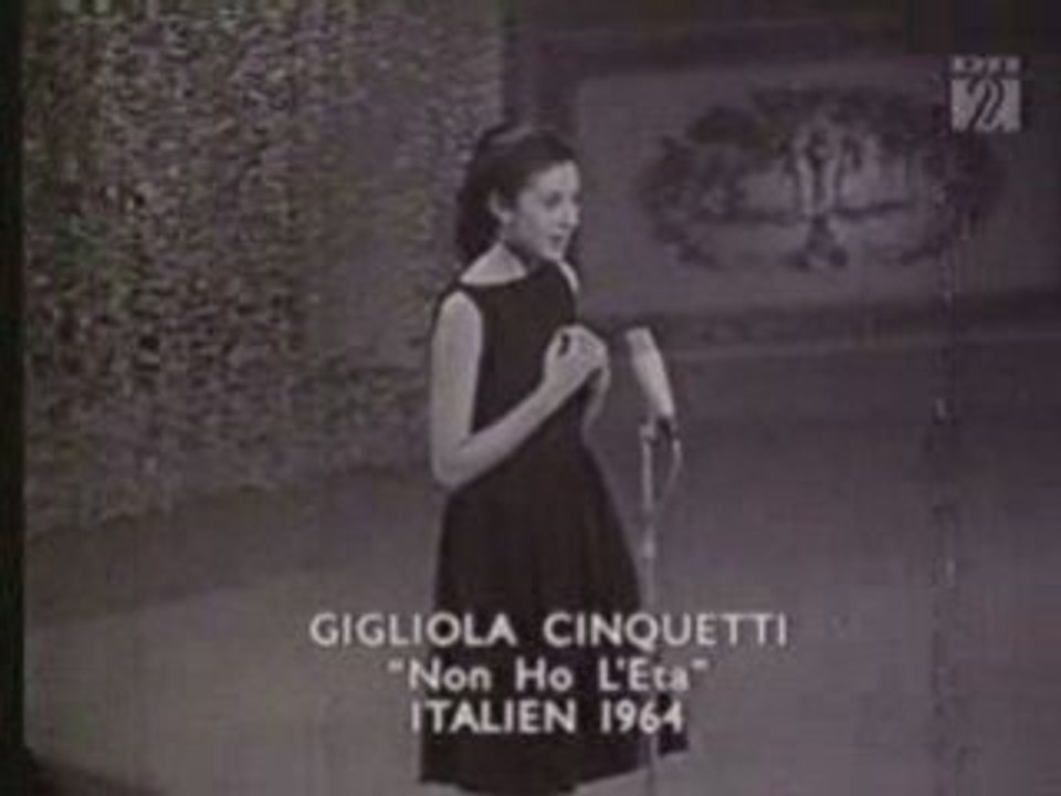 Eurovision 1964 Italy(Winner) Gigliola Cinquetti