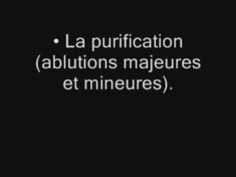 Leçons importantes : Les conditions de la prière
