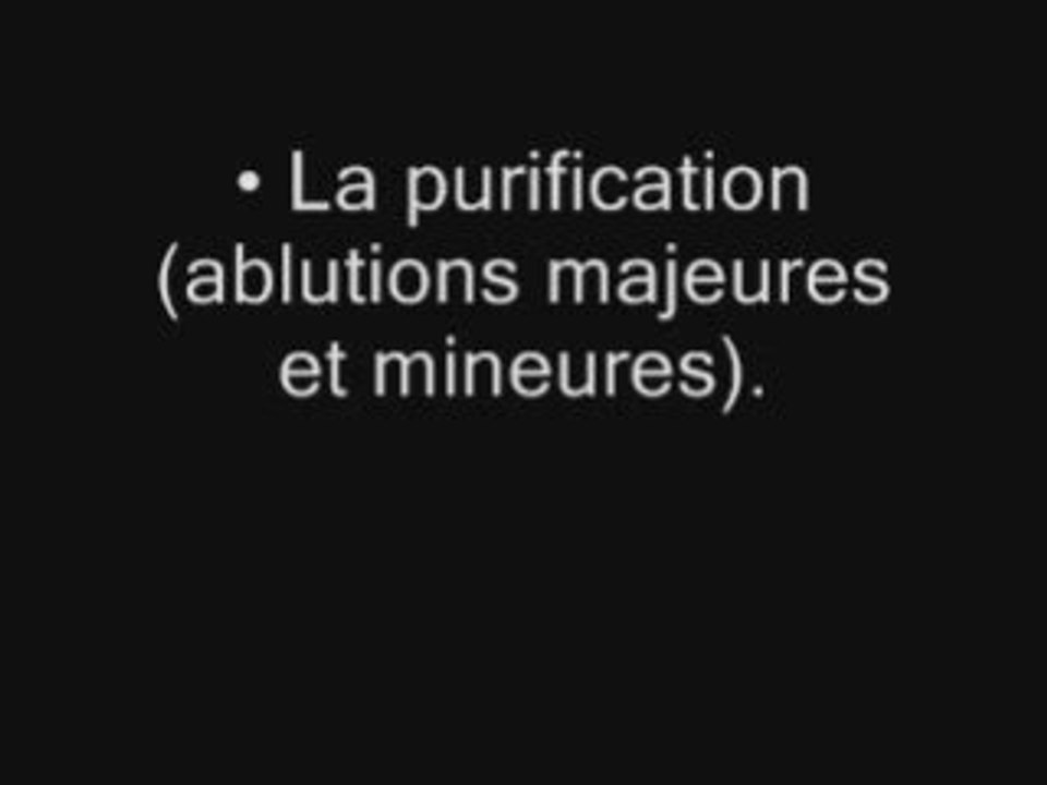 Leçons importantes : Les conditions de la prière