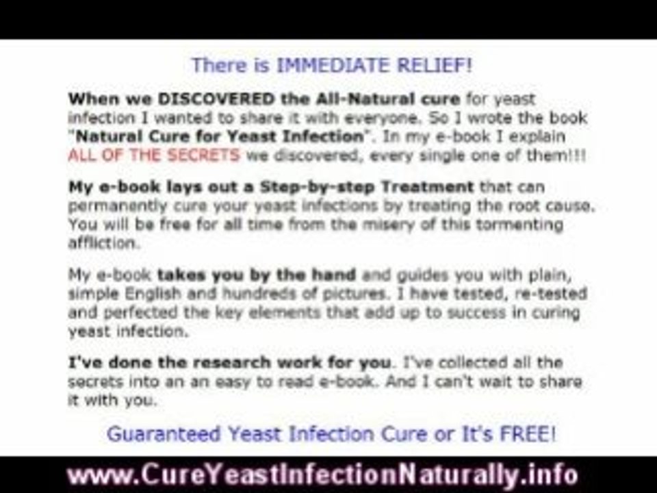 Cure Yeast Infection Naturally
