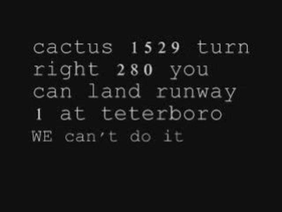 Radio contact before crash