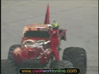 Monster Truck Spins in a Perfect Circle