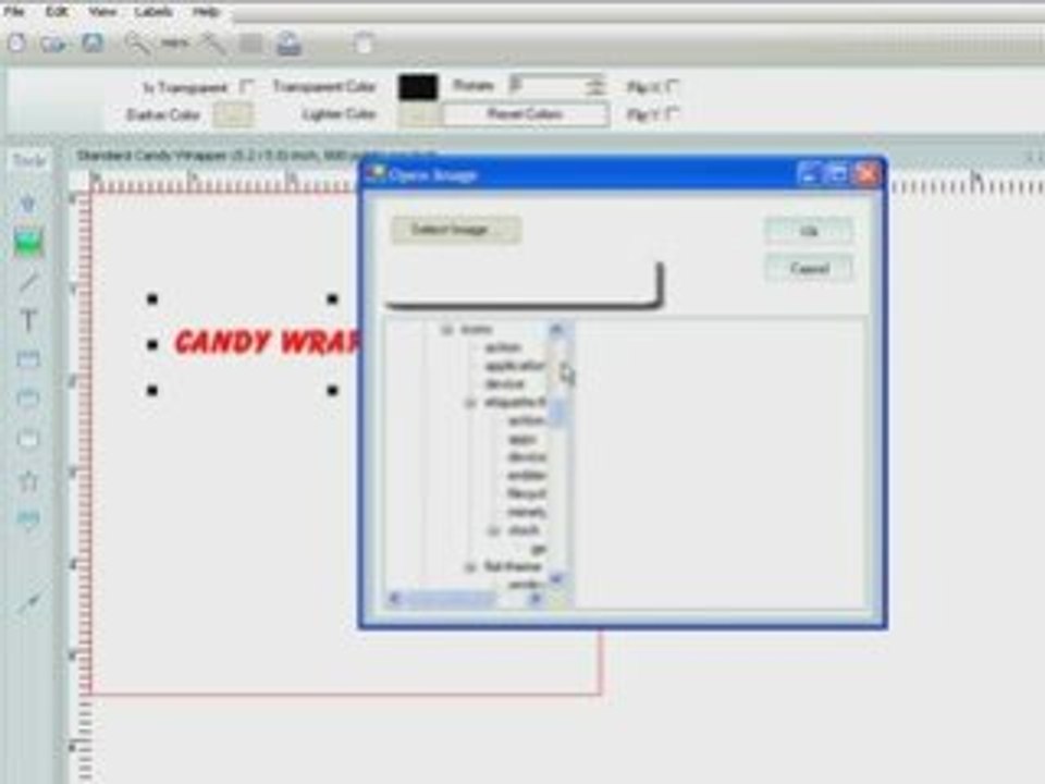 Candy Wrapper Software MAkes Personalized Candy Wrappers