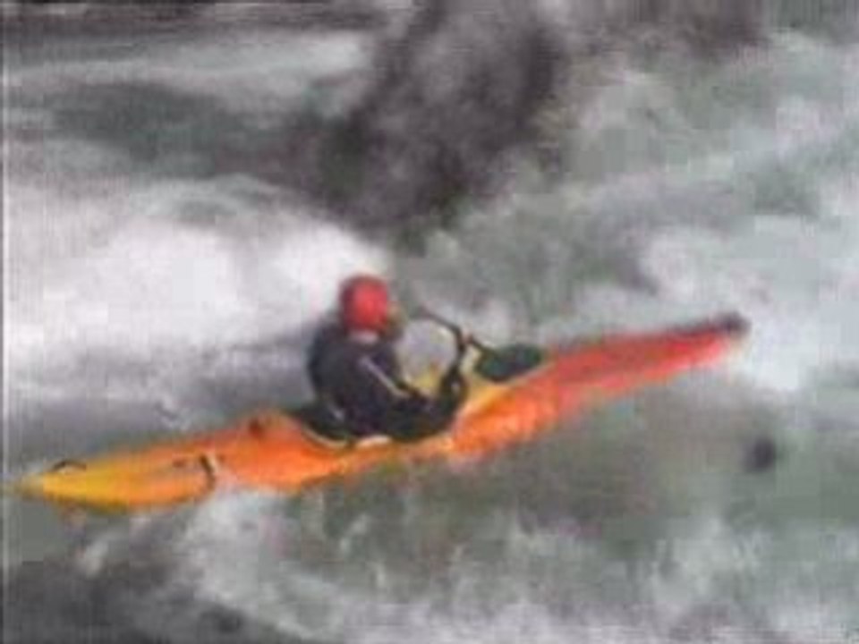 Próchno w kajaku -rzeka Enns , Austria WW V