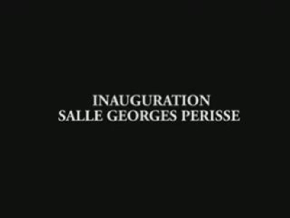 Inauguration salle Georges Périssé