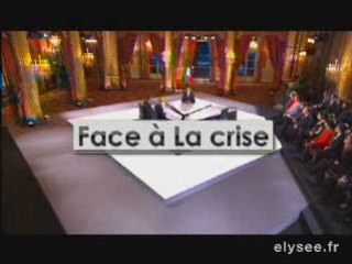 Nicolas Sarkozy "Face à la crise"