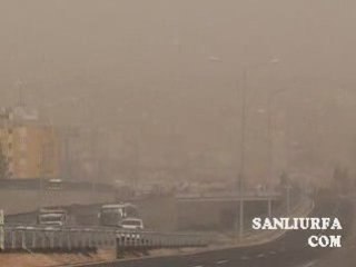 Urfada toz bulutu www.sanliurfa.com