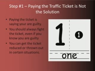 Beating Traffic Tickets In 3 Simple Steps