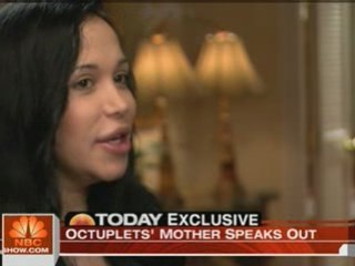 The single mother of octuplets gives her first interview