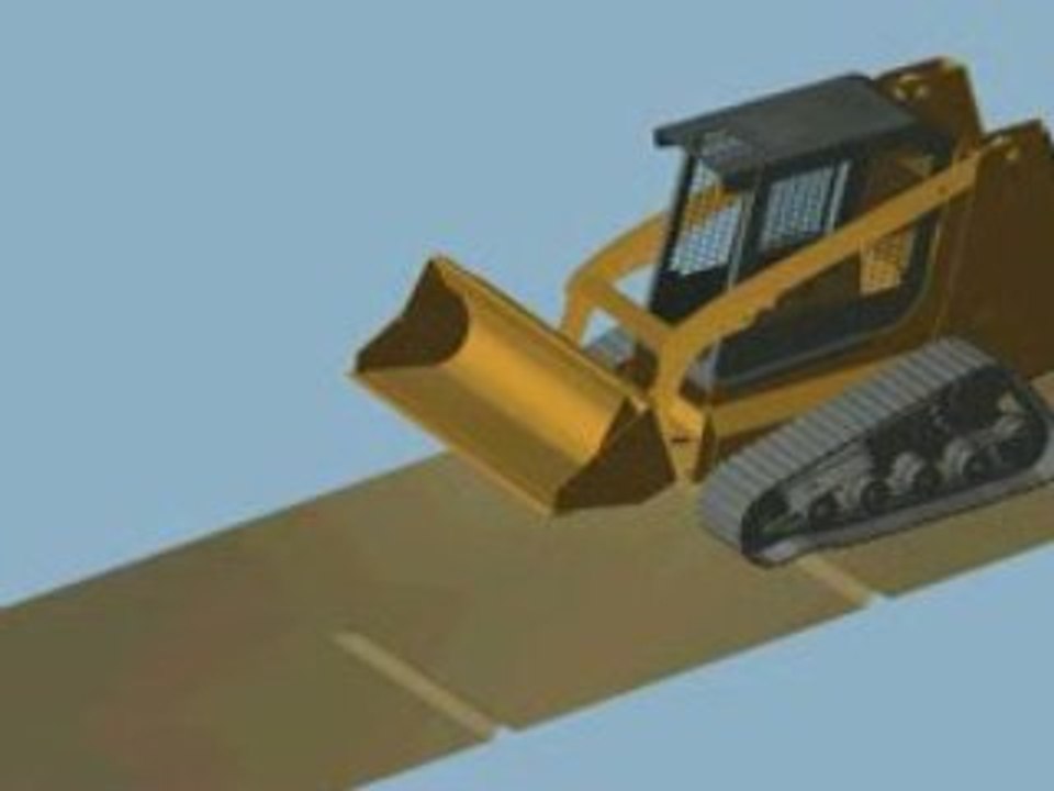 RecurDyn Simulation of Skid Steer Front Loader on Test Track