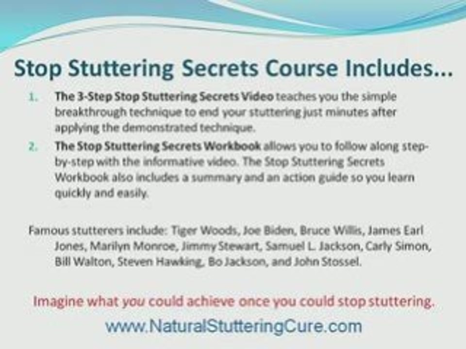 How To Stop Stuttering, Stuttering Therapy, Cure Stuttering