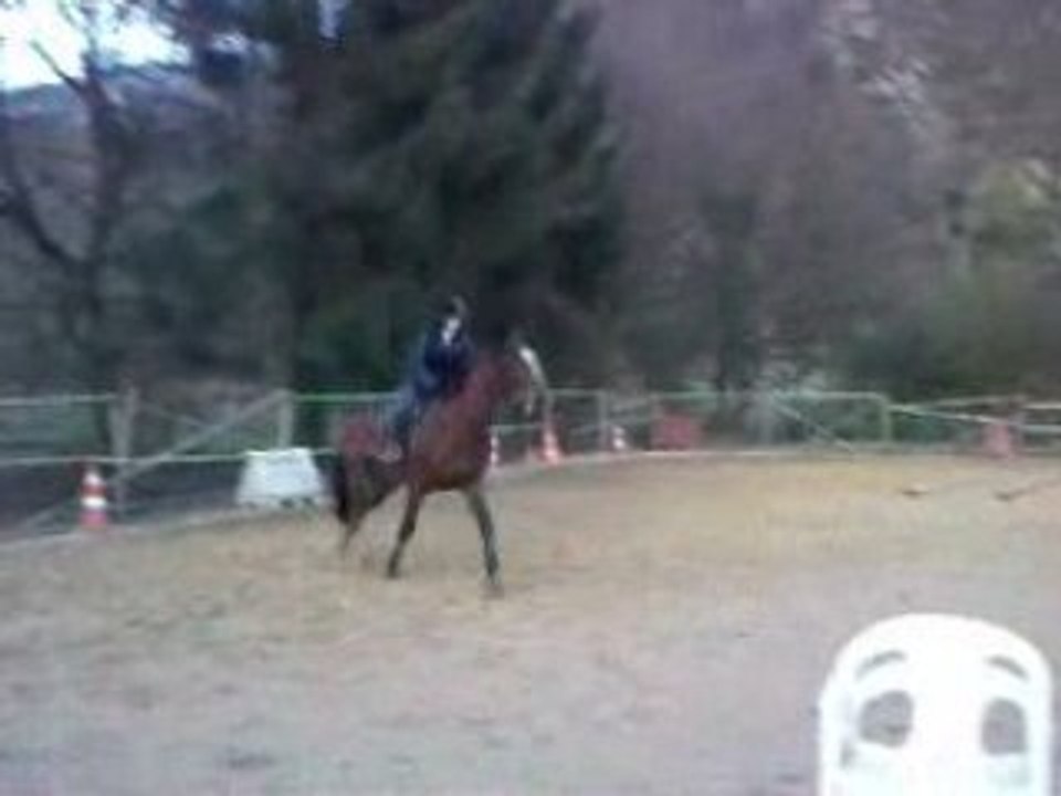 Rumba et moi au trot-galop