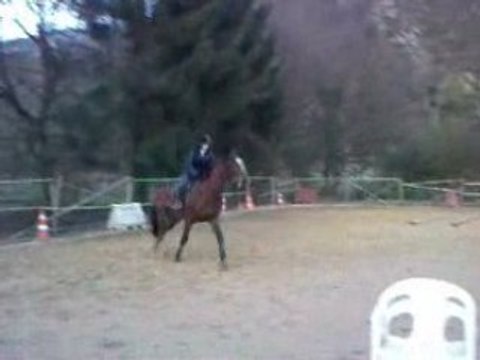 Rumba et moi au trot-galop