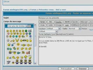 Ecrire un message sur le forum