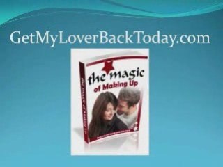 Stop Your Lovers Rejection, Break Up, or Divorce