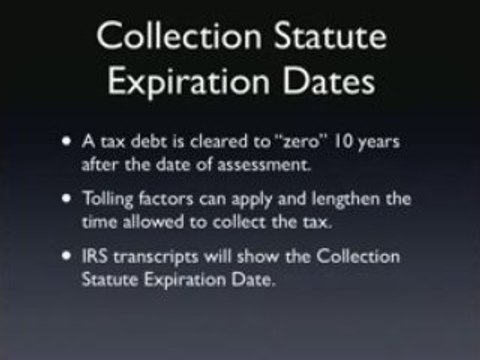 Tax attorney explains IRS collection statute expiration date