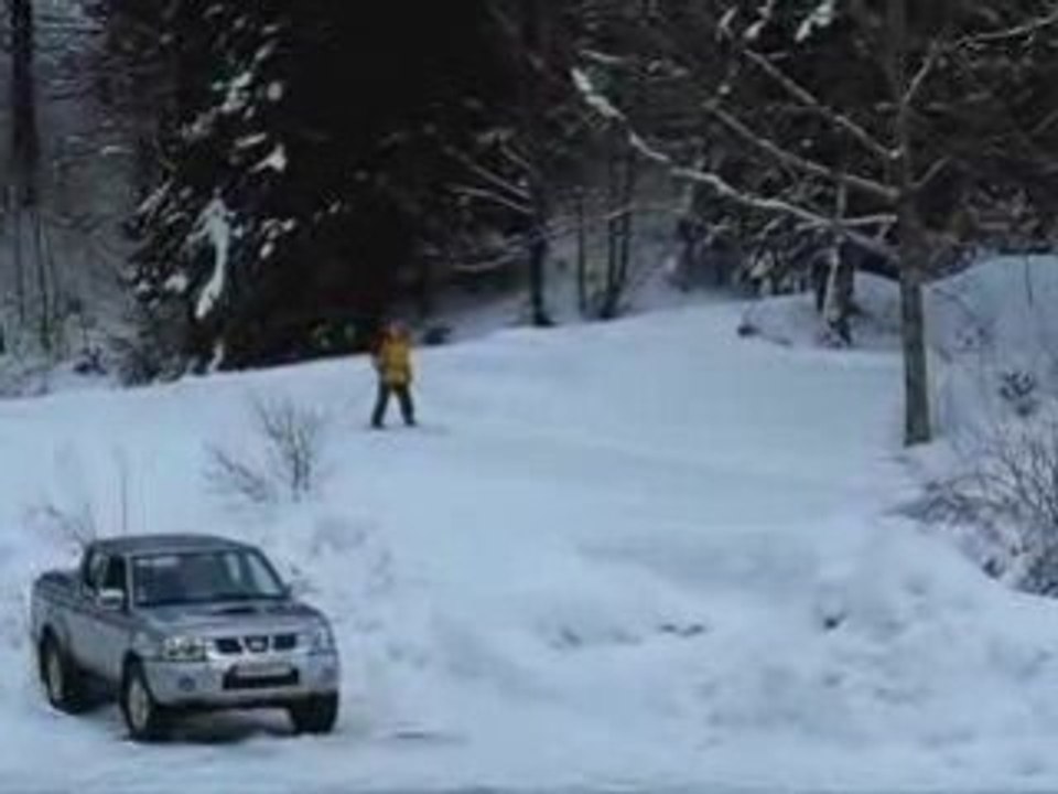 Le Falgoux : skieur