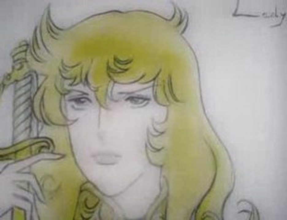 LadyOscar en dessin  dedicace pour loloscar par Mangaka44