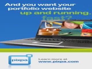 Flash Application Pixpa for making online portfolio