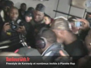 Freestyle de Kennedy et guests à Planète Rap - BanlieueWeb.f