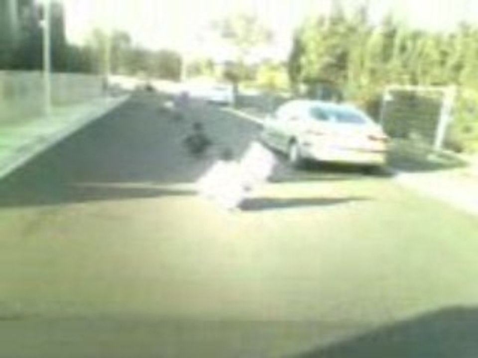 skateur entrin de filmé une descente du tier-quar las cobas