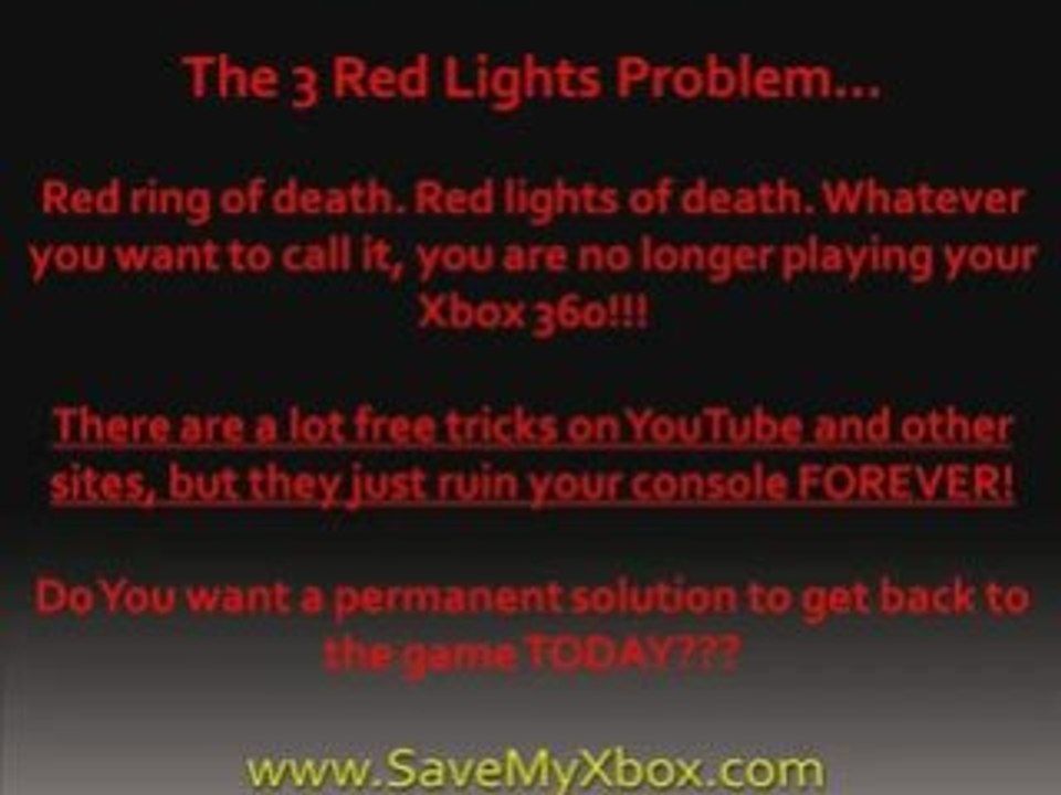 What Are the Xbox 360 Repair Red Light Messages?