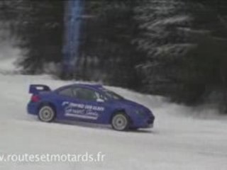 307 WRC sur le circuit de glace de Flaine