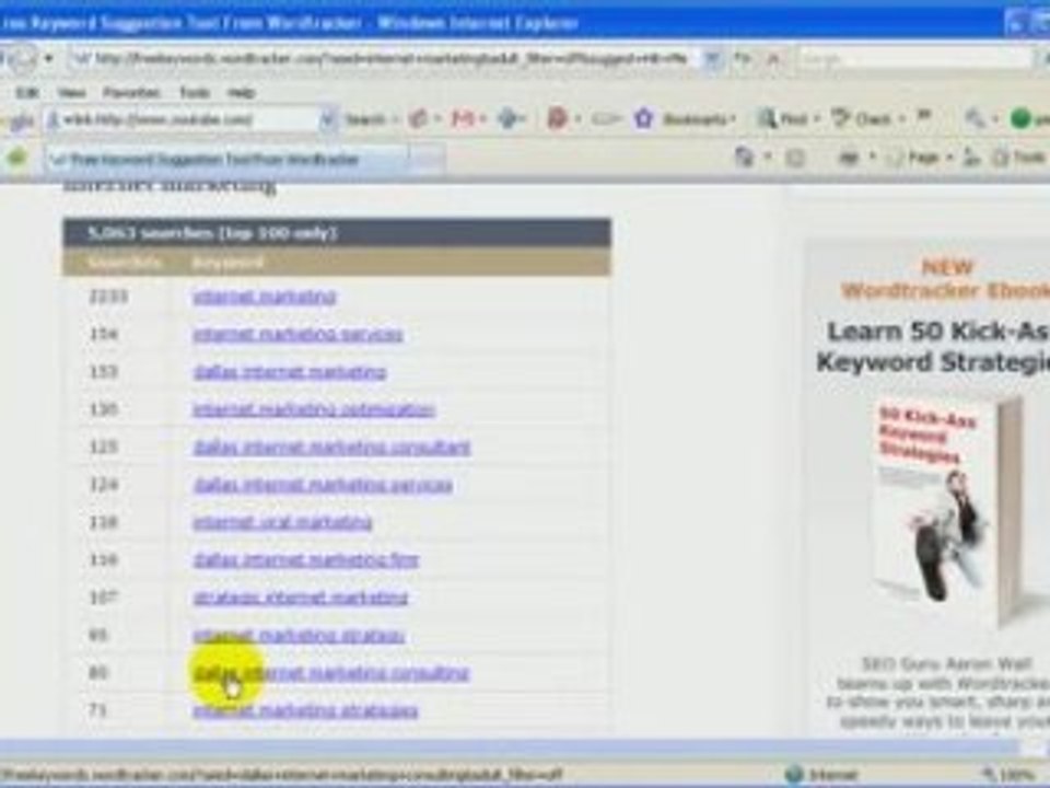 keyword tracker website tool