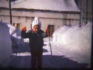 Premières glisses aux Verrières de Joux dans les années 60