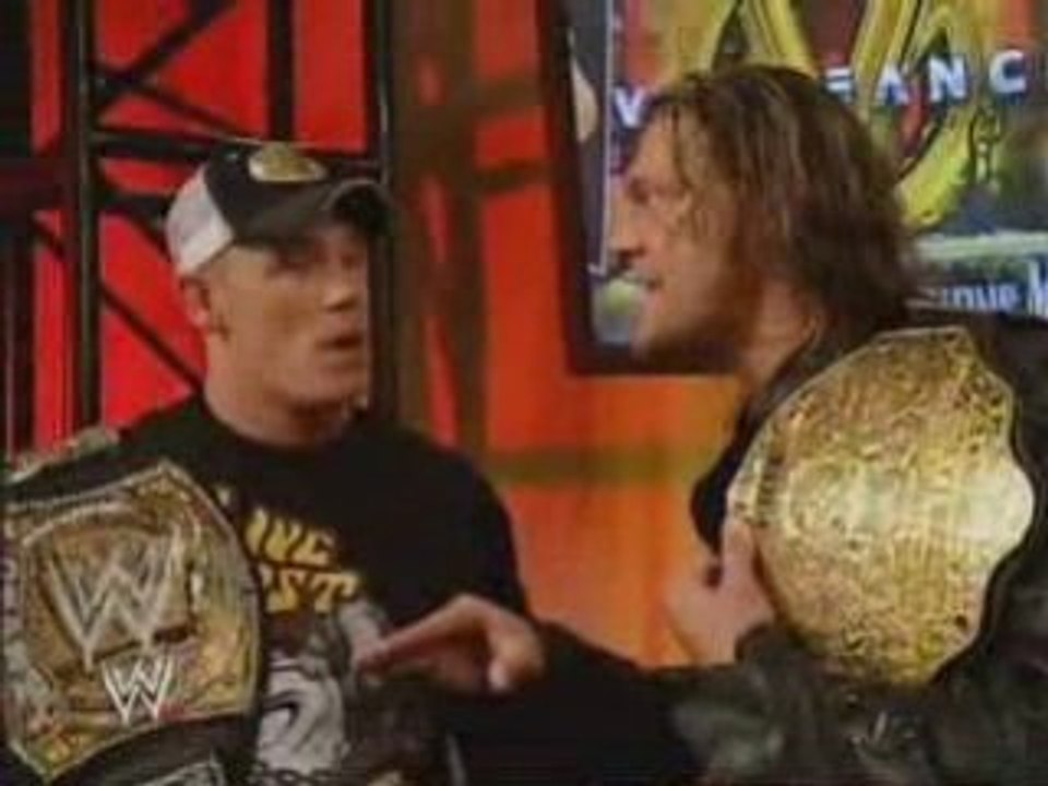 John Cena and Edge Backstage