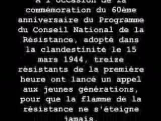 Appel du conseil national de la résistance
