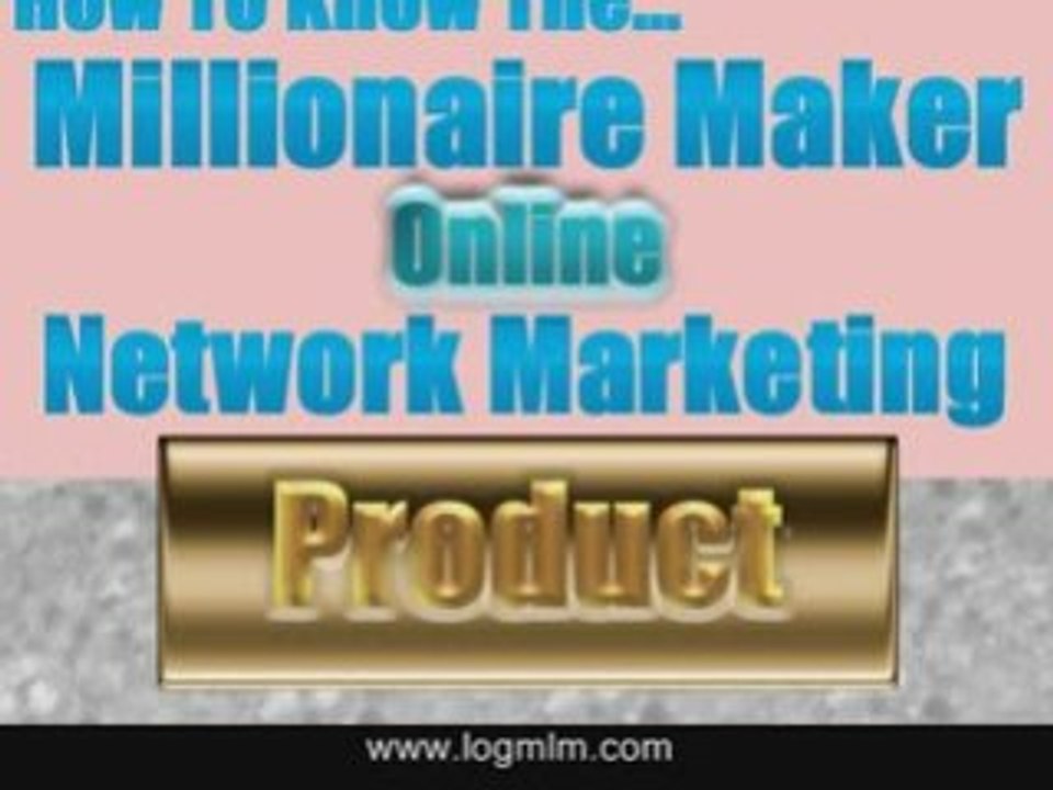 Discover the Secret to the Millionaire Online MLM Product