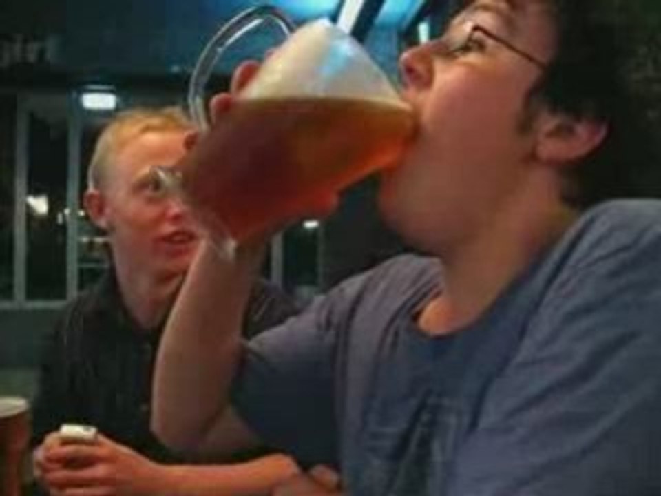 boire une bière rapidement !!!