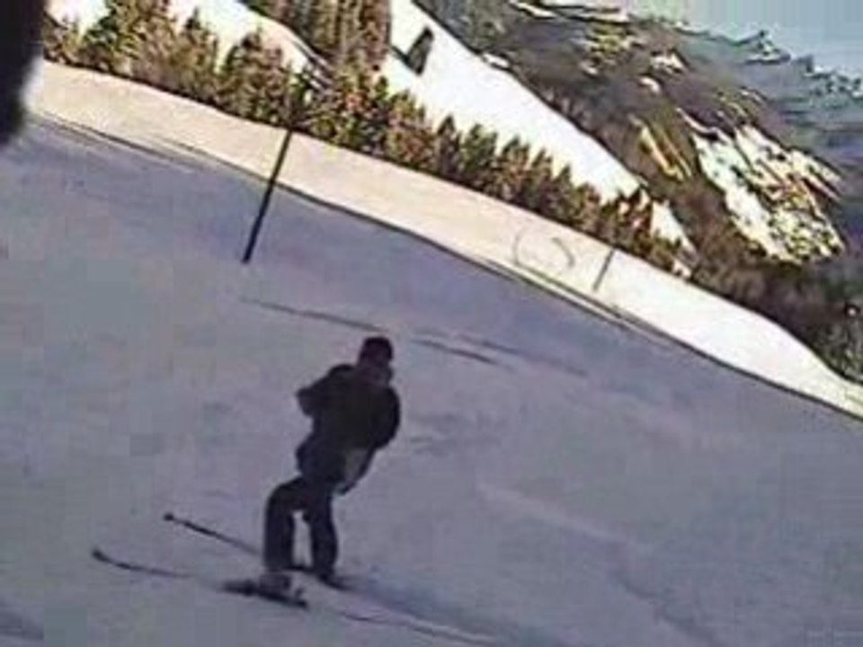 Chute de Fabrice de face