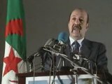 Larbi Belkheir annonçant les resultats des elections 1991