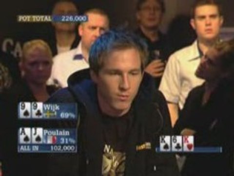 Poker EPT 3 Copenhagen Poulain vs Wijk