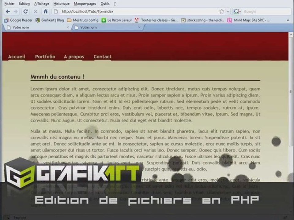 Tutoriel Vidéo : Edition de fichiers en PHP