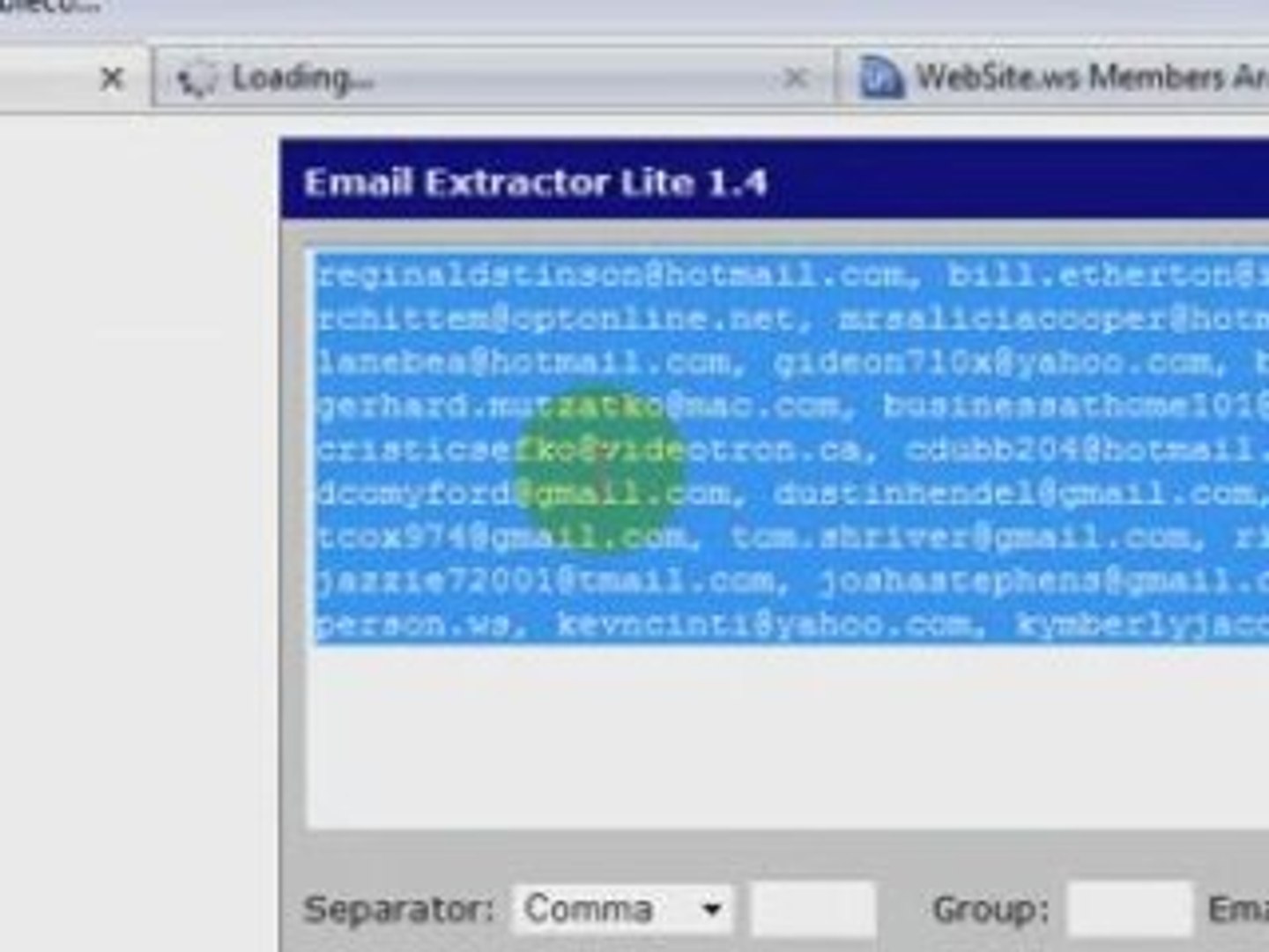 How to use email extractor tool - video Dailymotion