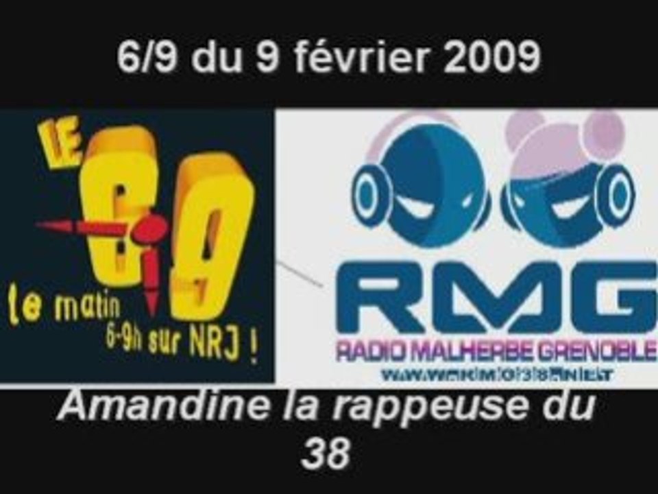RMG DANS LE 6-9 D'NRJ AVEC AMANDINE LA RAPPEUSE DU 38