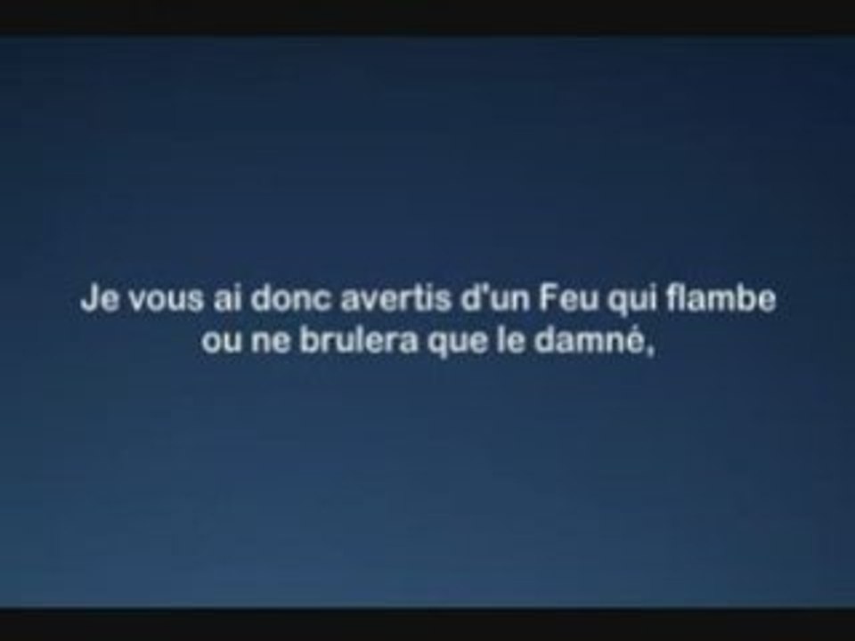 Sourate 092 - Al Shatri