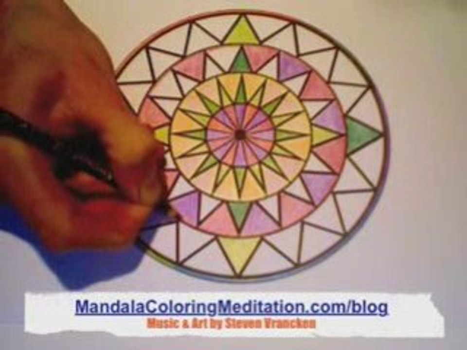 Mandalas: How To Color An Adult Mandala Coloring Page