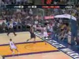 NBA Corey Maggette steals the pass...He finishes with a slam