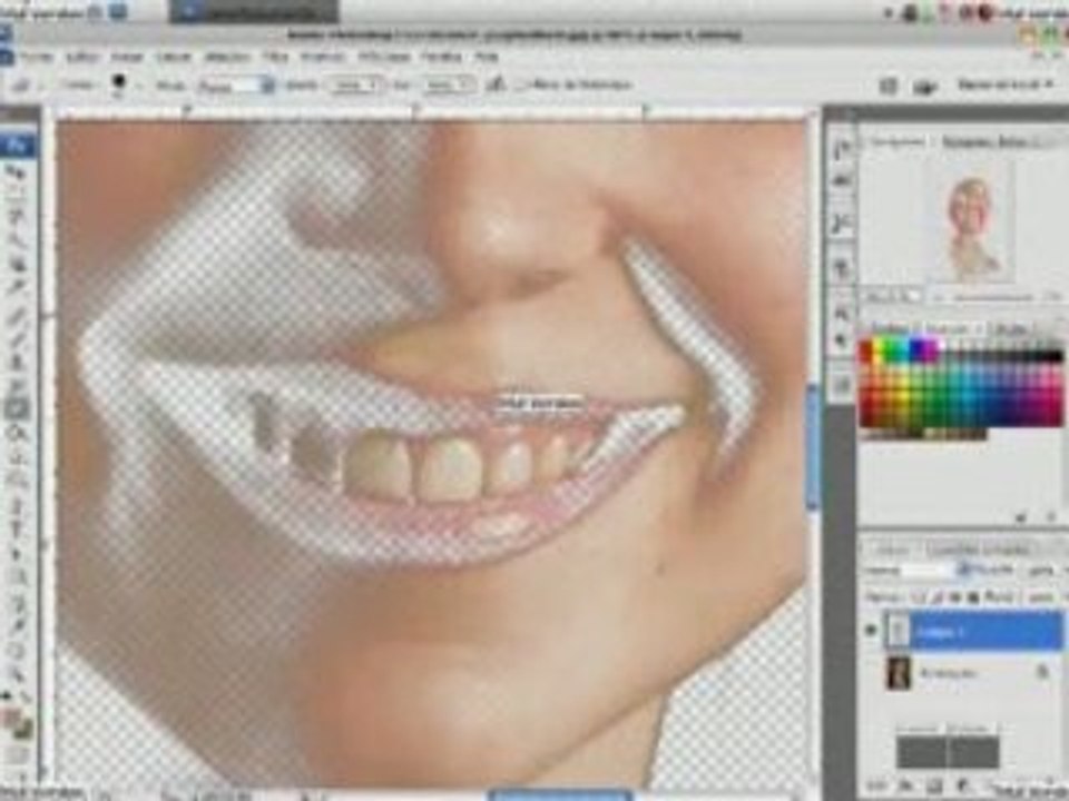 Photoshop visage