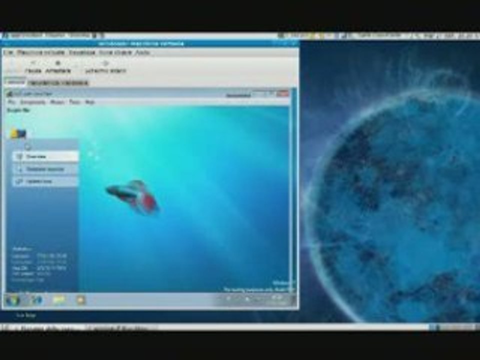 Windows 7 sur Fedora 10