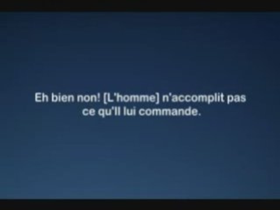 Sourate 080 - Al Shatri