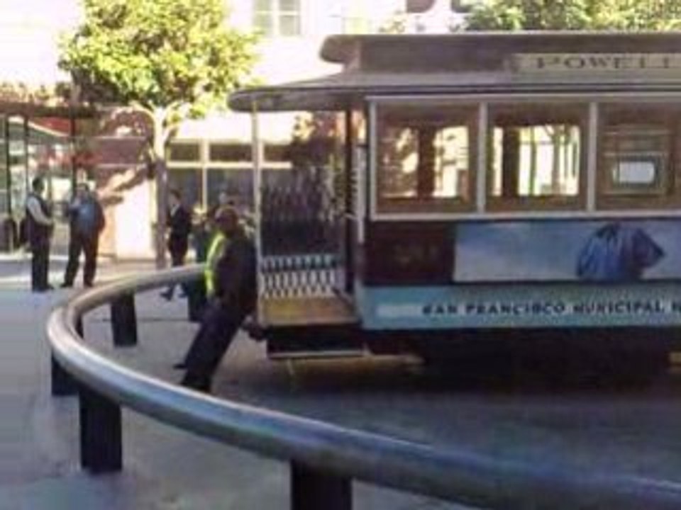 Comment tourne un Cable Car à San Francisco CA