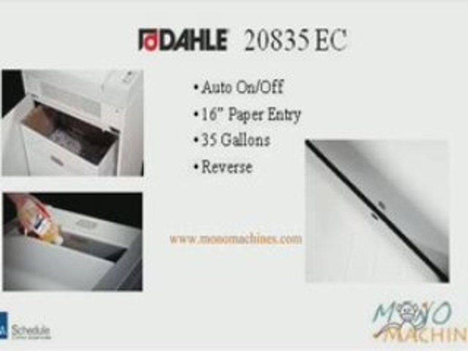 Dahle 20835 EC High Security Paper Shredder Tour
