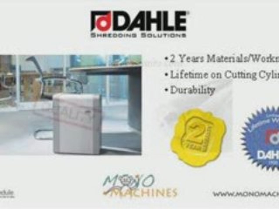 Dahle 30104 Cross-Cut Shredder Warranty
