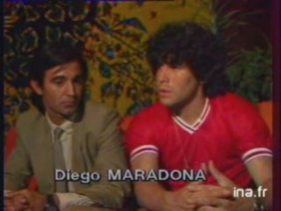 Portrait de Maradona en 1981