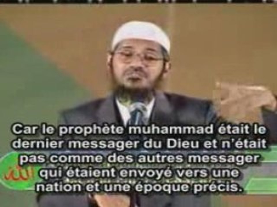 Zakir Naik-Islam existe avant que christianisme et judaism